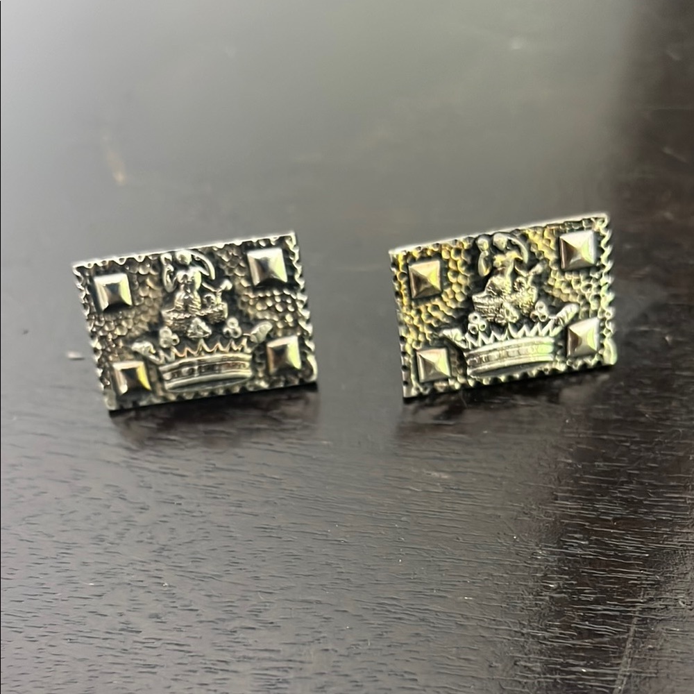 Vintage Nude Mermaid Cuff Links